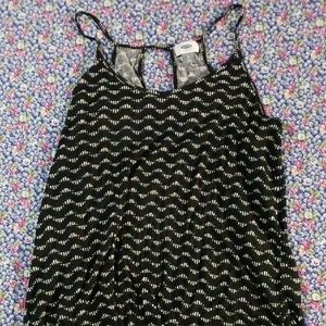 Old Navy Black and White Wave Dress